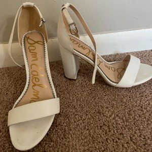 Sam Edelman White Heels